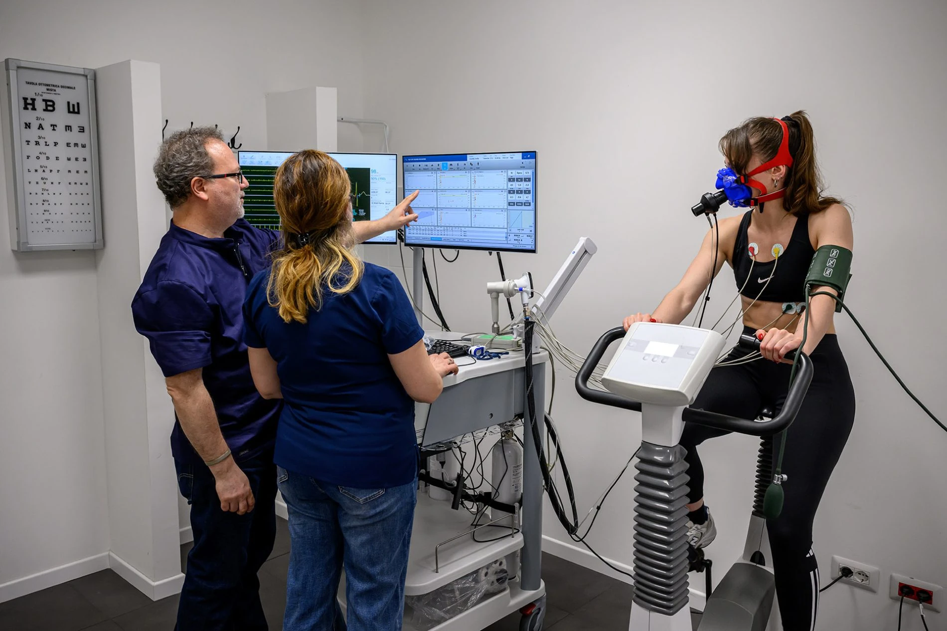 Exercise test for non-competitive sports fitness certification